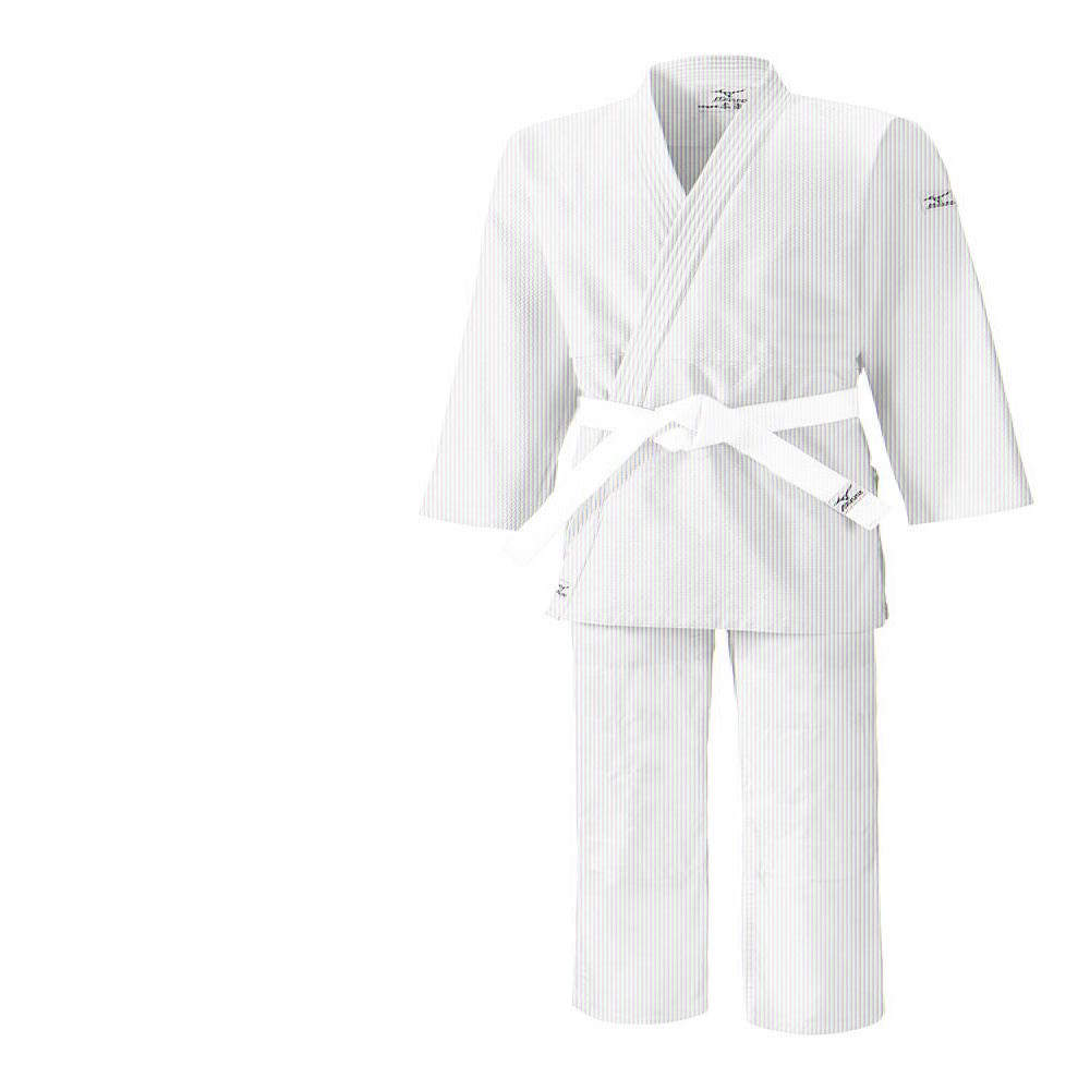 Men's Mizuno Judo White Kodomo 2 with belt Apparel - 22GG9A3501